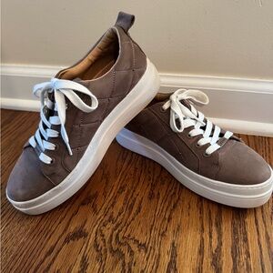 J/Slides Brown Leather Sneakers